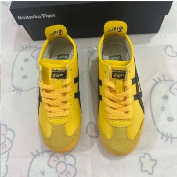 Onitsuka Tiger By Asics Mexico 66 Yellow Black Sneakers - Picture 4 of 6